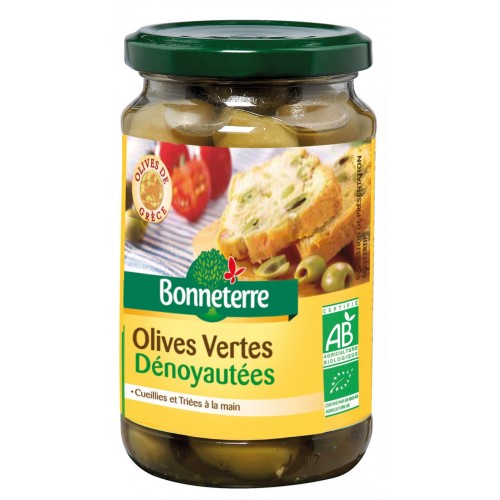 OLIVES VERTES DENOYAUTEES 160g