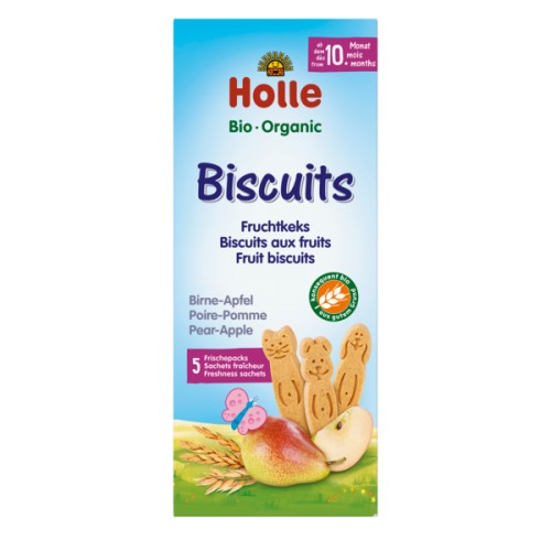 BISCUITS aux FRUITS POIRE POMMES 125g