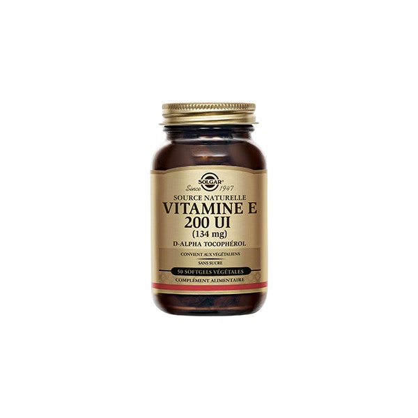 SOLGAR VITAMINE E 200 UI 50 SOFTGELS