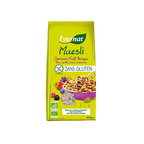 MUESLI SARRASIN FRUITS ROUGES 300g