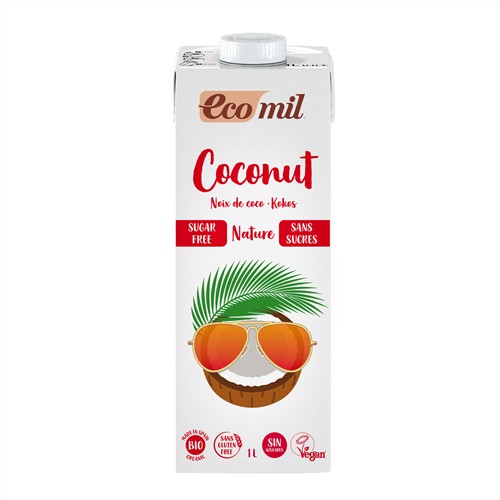 Lait de coco ss sucre bio 1 L (ss gluten