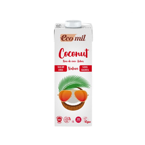 Lait de coco ss sucre bio 1 L (ss gluten