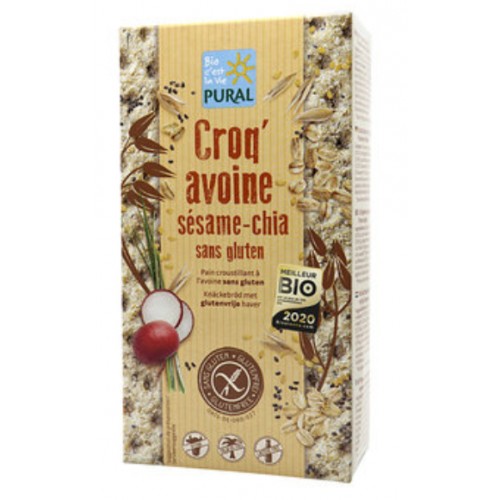 CROQ&#039;AVOINE SESAME CHIA sans gluten 160g