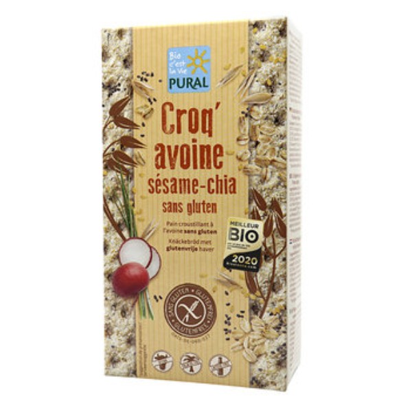 CROQ'AVOINE SESAME CHIA sans gluten 160g