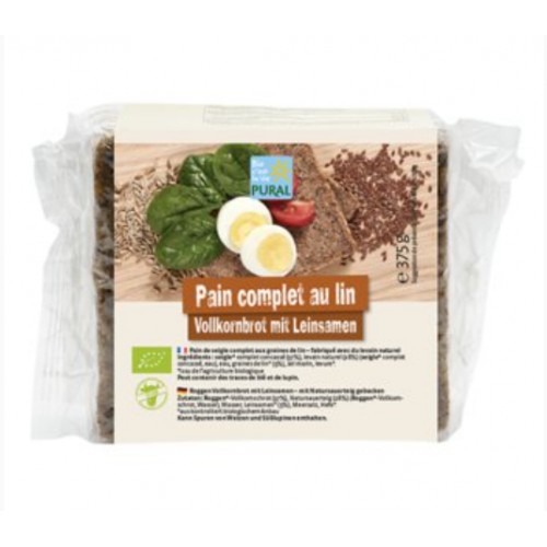 PAIN COMPLET SEIGLE GRAINES LIN 375g