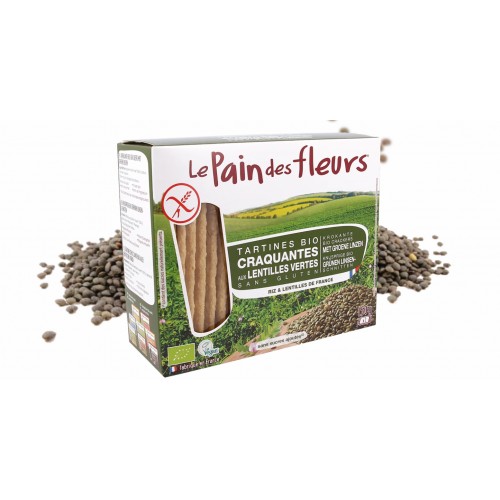 PAIN DES FLEURS LENTILLES VERTES 150g