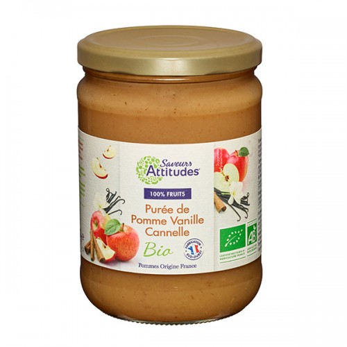 PUREE POMME VANILLE CANNELLE 560g