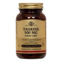 TAURINE 500 MG 50 GELULES VEGETALES