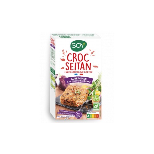 CROC SEITAN AUBERGINE 2x100g