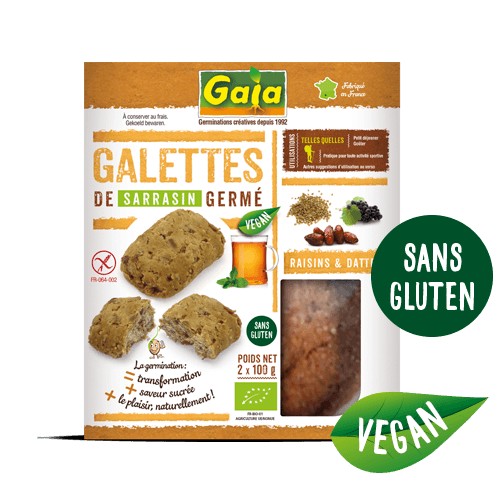 GALETTE SARRASIN GERME/RAISINS/DAT2x100g