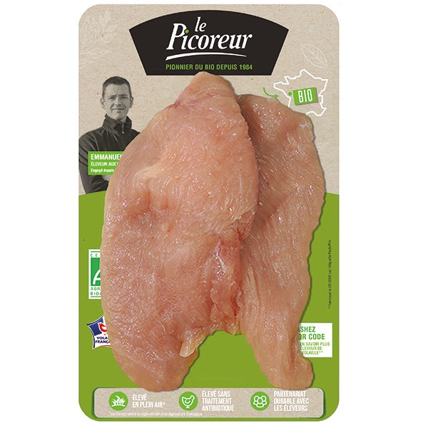 ESCALOPE de DINDE x2 +/- 0.208g