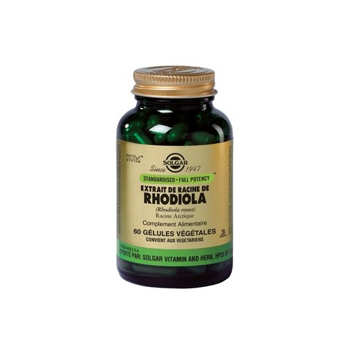 SOLGAR RHODIOLA 60 GELULES VEGETALES