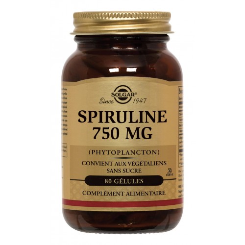 SOLGAR SPIRULINE 750MG 100 COMPRIMES