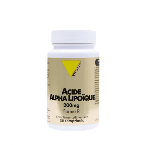 VIT&#039;ALL+ ACIDE ALPHA LIPOIQUE 200 MG 30 COMPRIMES