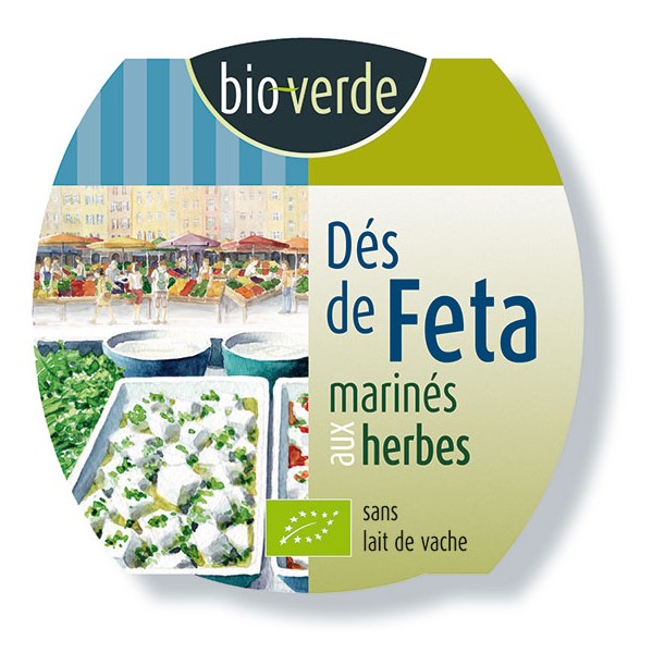 Dés de feta aux herbes 125 gr