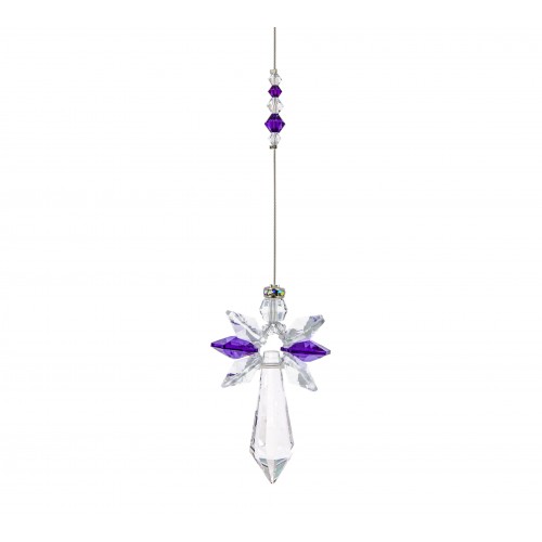 ARCHANGE SWAROVSKI AMETHYSTE/FEVRI 5,5cm