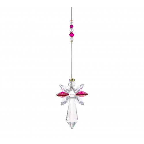 ARCHANGE SWAROVSKI RUBIS/JUILLET 5,5cm