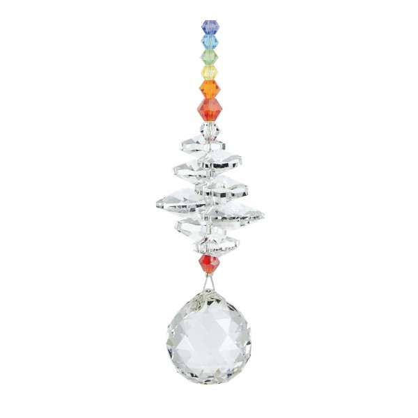 CASCADE CRISTAL CHAKRAS/GM BOULE 3cm