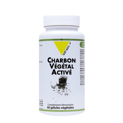 VIT&#039;ALL+ CHARBON VEGETAL ACTIVE 60 GELULES VEGETALES