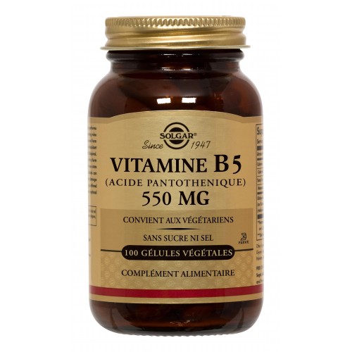 VITAMINE B5 (ACIDE PANTOTHENIQUE) 550 mg