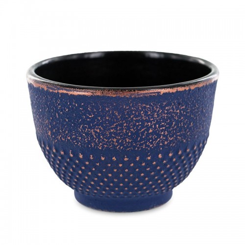 TASSE FONTE CHINOISE BLEU &amp; BRONZE 15cl