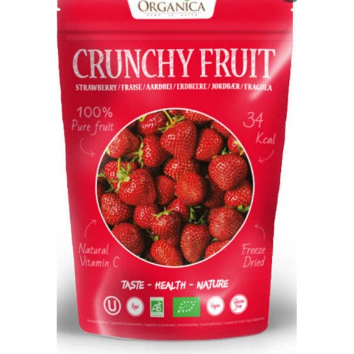 CRUNCHY FRUIT FRAISE sans sucre 12g