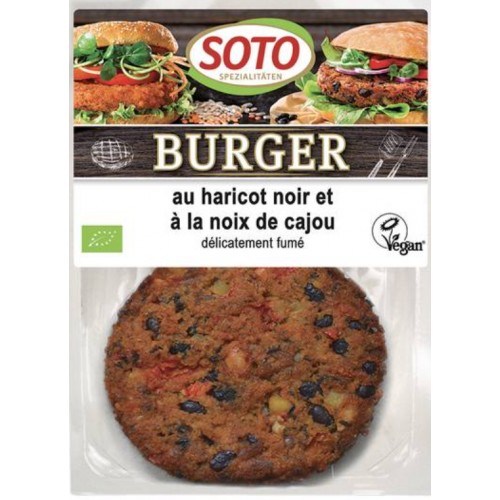 BURGER HARICOT NOIR/NOIX CAJOU 160g