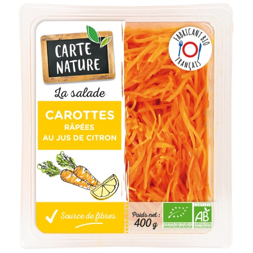 CAROTTES RAPEES au JUS de CITRON 160g