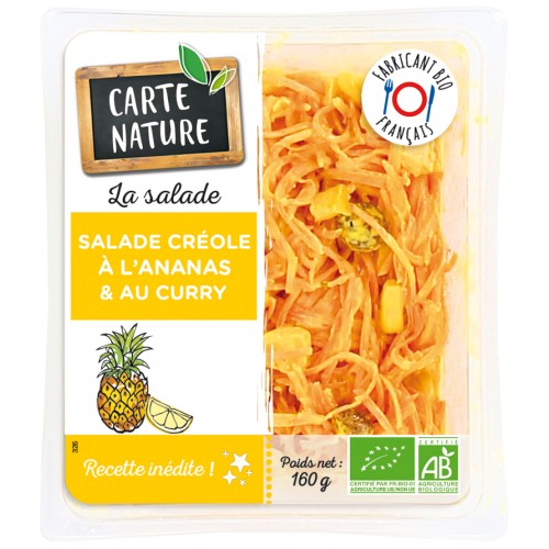 SALADE CREOLE ANANAS MAIS CURRY 160g