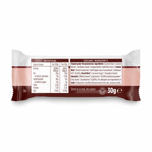 BARRE PALEO GRANOLA SUPER BERRY 30g