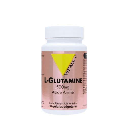 VIT&#039;ALL+ L-GLUTAMINE 500 MG 100 GELULES VEGETALES