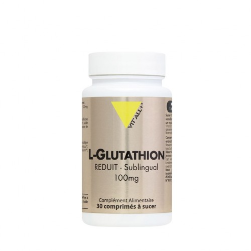 VIT&#039;ALL+ L-GLUTATHION REDUIT SUBLINGUAL 100 MG 30 COMPRIMES