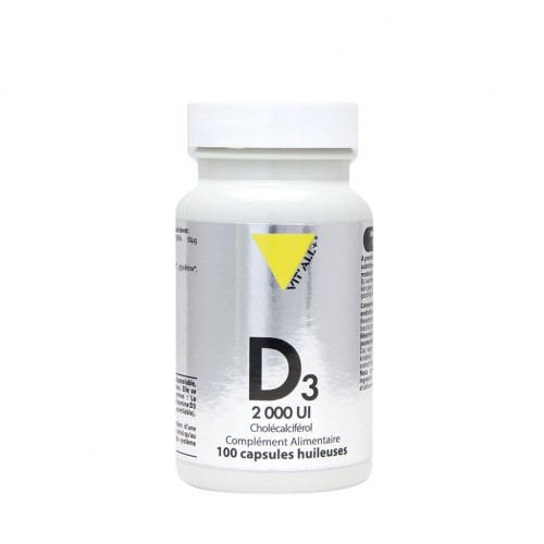 VIT&#039;ALL+ VITAMINE D3 2000 UI 250 CAPSULES HUILEUSES