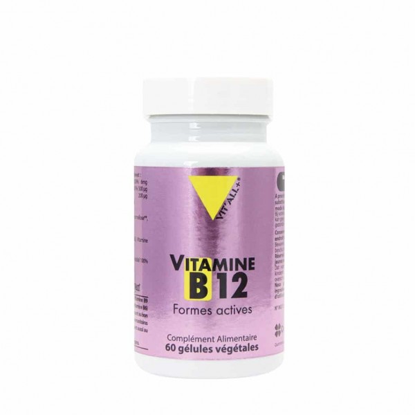 VIT'ALL+ VITAMINE B12 FORMES ACTIVES 60 GELULES VEGETALES