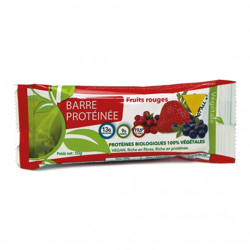 BARRE PROTEINEE FRUITS ROUGES 50g