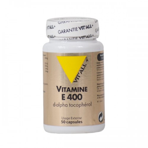 VIT&#039;ALL+ VITAMINE E 400 UI 50 CAPSULES