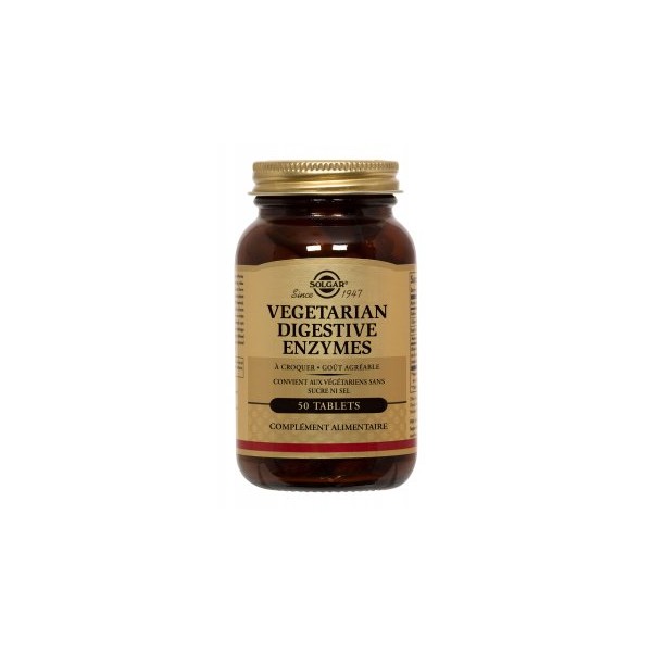 SOLGAR VEGETARIAN DIGESTIVE ENZYMES 50 COMPRIMES