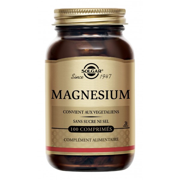 SOLGAR MAGNESIUM 100 COMPRIMES