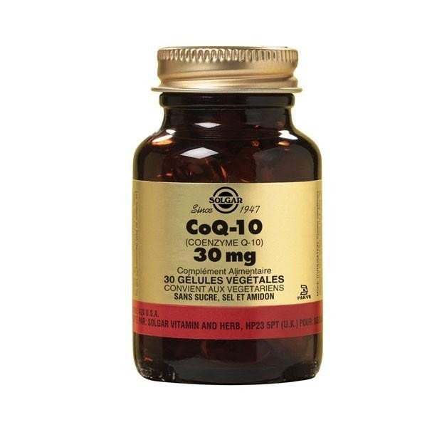 SOLGAR CoQ-10 30 MG 30 GELULES VEGETALES