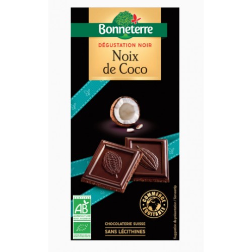 Chocolat noir noix de coco 85 gr