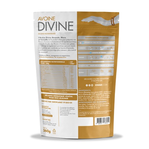 AVOINE DIVINE /CANNELLE/BEURRE A360g