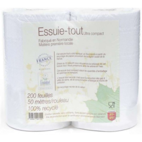 ESSUIE TOUT RECYCLE ECOLO x2rouleaux