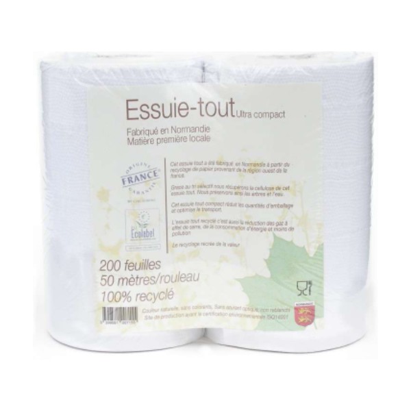 ESSUIE TOUT RECYCLE ECOLO x2rouleaux