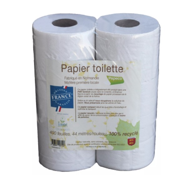 PAPIER TOILETTE x6 rouleaux 400 feuilles