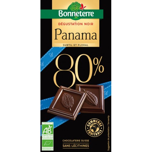 CHOCOLAT NOIR PANAMA 80% 70g