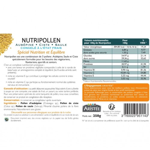 NUTRIPOLLEN Rééquilibrage alimentair270g