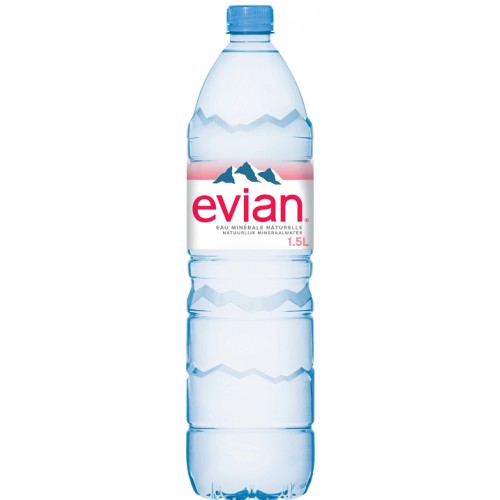 EVIAN EAU PLATE verre perdu 1.5L