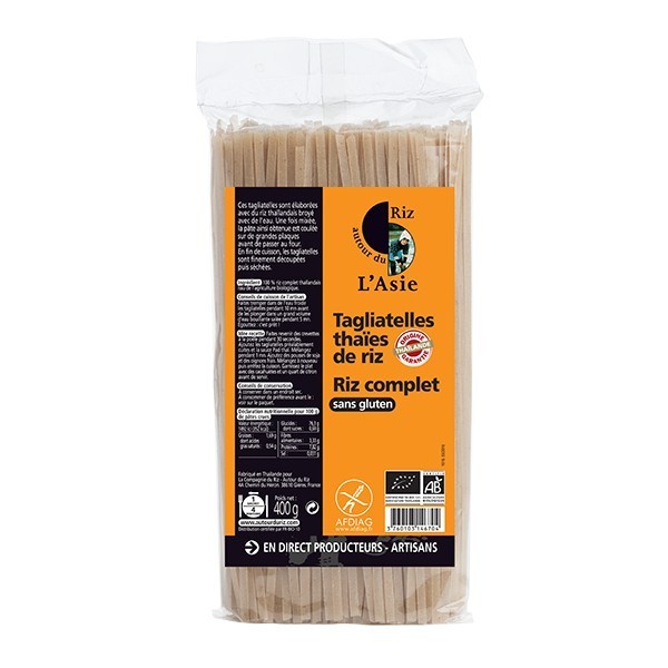 Tagliatelles Thaïes riz complet 400 gr