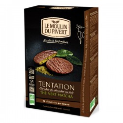 Tentation biscuit thé vert matcha choc.