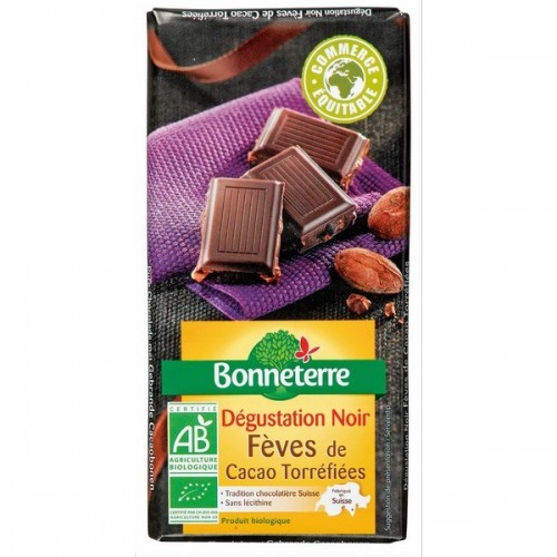 CHOCOLAT NOIR FEVE CACAO TORREFIEE 100g